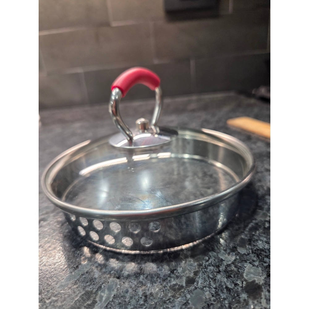 KitchenAid Replacement Glass Saucepan Lid with Straining Holes 6 Inch